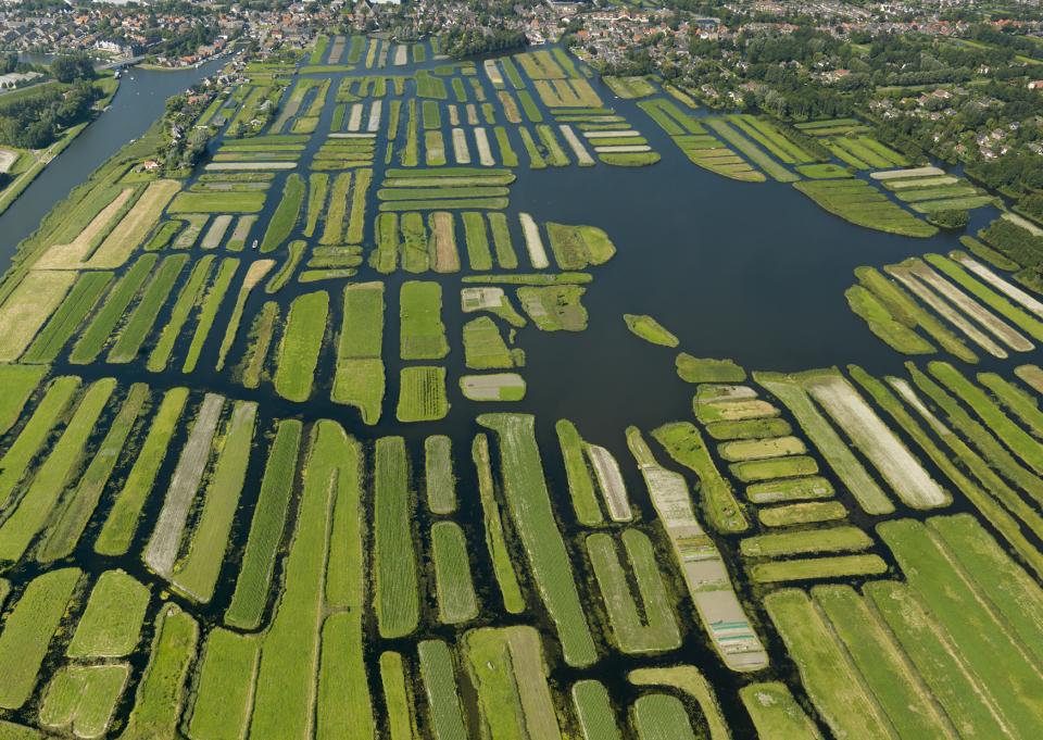 Bovenaanzicht rijk der duizend eilanden